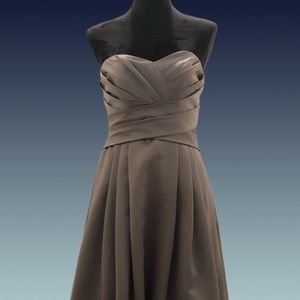 Gray / silver bridesmaid dress with pockets!